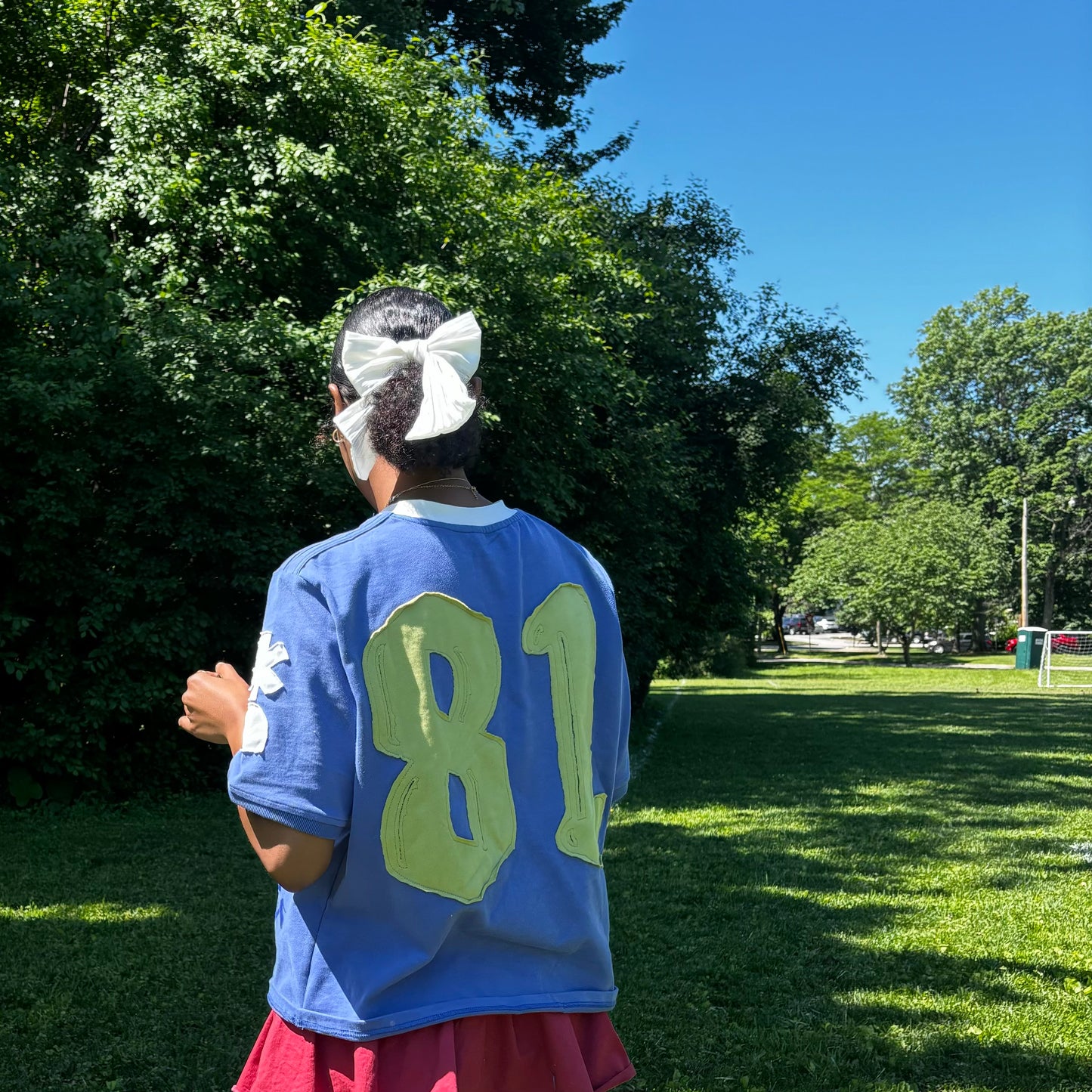 blue players tee
