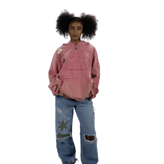 Pink Logo Hoodie