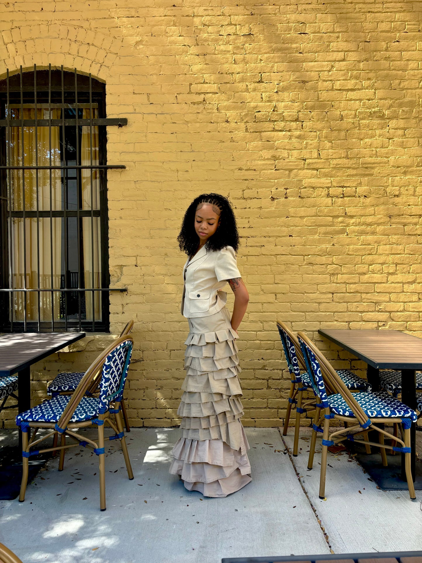 Handcrafted CNSRD Maxi Skirt