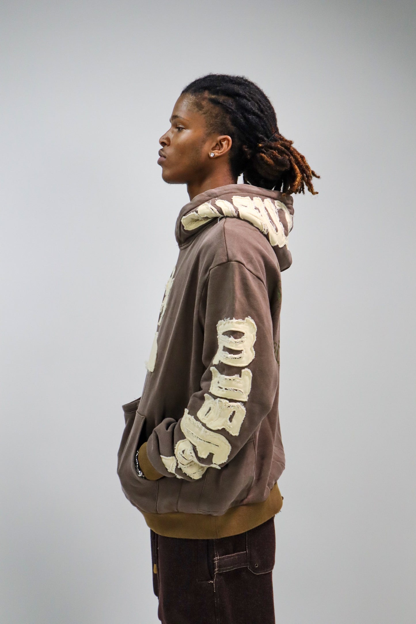 Brown Logo Hoodie
