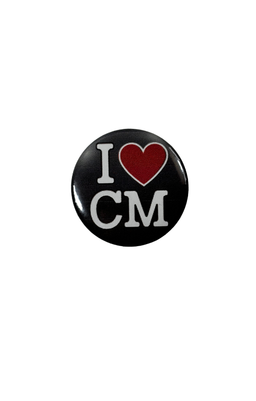 "I<3CM" pin